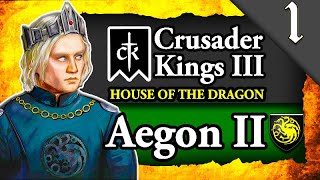 NEW HOUSE OF THE DRAGON Crusader Kings 3 Game of Thrones Dance of the Dragons Aegon II 1 [upl. by Almeeta]