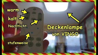 LED Deckenlampe dimmbar mit Fernbedienung SoFie Haushalt UnPerfekt [upl. by Naid]