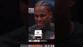 quotI dont want easy fightsquot 😤 An emotional Lorenz Larkin reacts to Bellator No1 contenders spot 🏆 [upl. by Llezniuq]