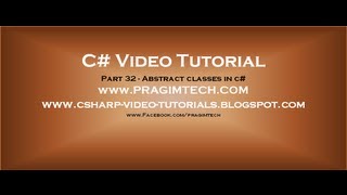 Part 32  C Tutorial  Abstract classes in cavi [upl. by Kered]