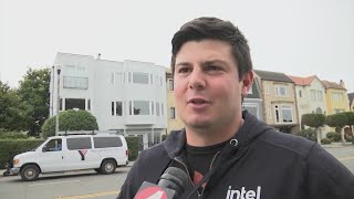 SF residents react to Navy parachute accident at Marina Green [upl. by Oler]