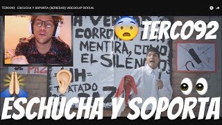 Reaccion A TERCO92  ESCUCHA Y SOPORTA SERIEDAD VIDEOCLIP OFICIAL [upl. by Ner]