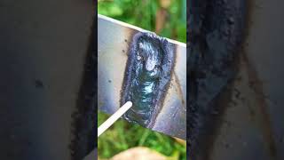 beginners way to weld metal plate using vertical technique welding welder [upl. by Oilcareh]