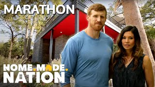 3 PRO ATHLETES STRUGGLE TO GO TINY Marathon  Tiny House Nation  HomeMadeNation [upl. by Jann338]