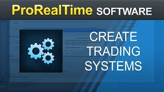 How to create a trading system without programming  ProRealTime 103 [upl. by Ettesus]