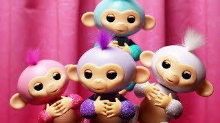 The Fingerlings Show  The Glitter Fingerlings Come To Play  Funny Toy Play [upl. by Nadnerb]