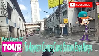 Tour to Araneta Center Cubao Station Edsa North papsprinttv [upl. by Egan]