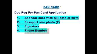 PAN CARD  INCOME TAX  BANK  ACCOUNT  PAN  INDIA  DOB PROOF pancard bank account incometax [upl. by Carlyle]