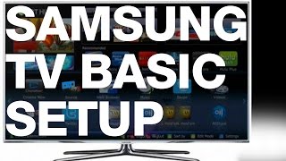 Samsung Tv basic SetUp Manual Guide [upl. by Daisi]