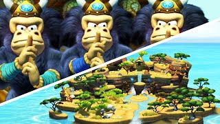 Donkey Kong Country Tropical Freeze  World 3 Bright Savannah  No Damage 100 Walkthrough [upl. by Yblok]