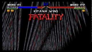 Kitana MK4 fatalities Nintendo 64 exclusive [upl. by Erdnad153]