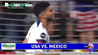 Ricardo Pepi scores his first ever goal against Mexico in USAs 30 win [upl. by Sisson]