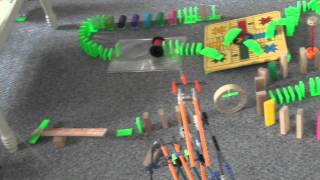 Extras Rube Goldberg  How to Throw Out an Old Tennis Ball The Cool Way [upl. by Anem]