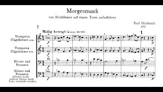 Hindemith  Plöner Musiktag Morgenmusik score [upl. by Noffets]