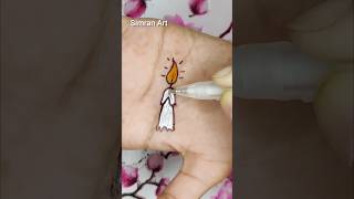 Diwali Candle Tattoo 🕯️🎇 shorts trending diwali viral [upl. by Nosraep]