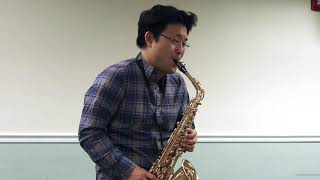 【FERLING 48 Etudes for Saxophone】No15 Largo Mesto by Wonki Lee [upl. by Anaerb]