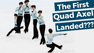 The first ever QUADRUPLE AXEL landed [upl. by Zrike]