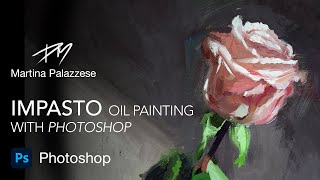 Impasto Oil Painting with Photoshop  Timelapse [upl. by Corby]