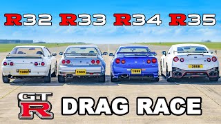 EVERY Nissan GTR DRAG RACE [upl. by Ajile]