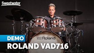 Roland VAD716 Electronic Drum Set Demo with Nick DVirgilio New 7 Series VDrums [upl. by Ahsia265]