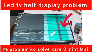 Led tv half screen problem repair  Led tv half display problem [upl. by Clerc]