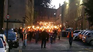 quotBloody Scotlandquot Torchlight Procession Stirling 2022 4K [upl. by Aicirtam]