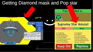 Getting diamond mask and new supreme star amulet  Fuzzy alt serie BSS Roblox [upl. by Iarised]