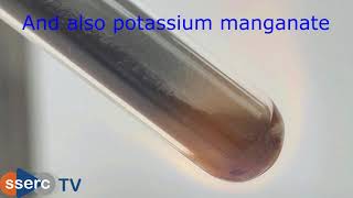 Decomposition of Potassium ManganateVII [upl. by Ybanrab]