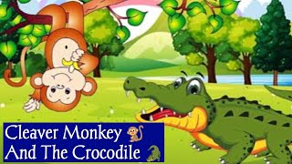 The Clever Monkey and The Crocodile  Short Stories for Children  Jataka Tales  Kids Stories [upl. by Adiarf]