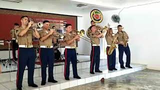 Original Sabahan Marine Brass Band SMK SINDUMIN [upl. by Ymma]