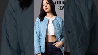 Ajio jacket reviewreview ajio jacket shortswinter fashion unboxing viral shorts [upl. by Liahcim]