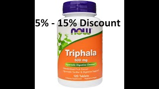 Discount  Now Foods Triphala 500 mg 120 Tablets Review [upl. by Immot896]