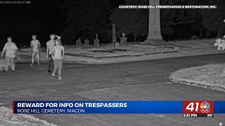 Rose Hill Cemetery offering 1000 for information on trespassers after damaging 184 year old plot [upl. by Silberman]