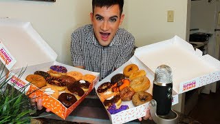 TWO BOXES OF DONUTS MUKBANG EATING  ASMR [upl. by Shauna92]