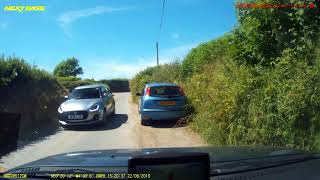 Narrow Cornish Roads from Polperro to Lansallos Village [upl. by Brechtel]