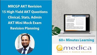 MRCGP AKT High Yield Revision  15 Questions Stats Admin Clinical  Mini Mock Exam Pass Your AKT [upl. by Horatia]