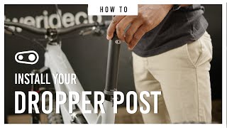 How to Install A Dropper Post 🧐 [upl. by Vez]