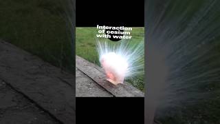 Explosive interaction of cesium and water science experiment [upl. by Ab]