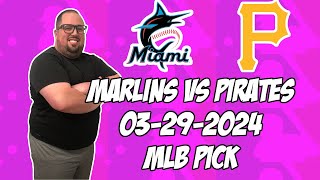 Miami Marlins vs Pittsburgh Pirates 32924 MLB Pick amp Prediction  MLB Betting Tips [upl. by Ardnac189]