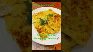 Grounded Pork With Shrimp Egg Omelette So Quick amp Yummy For Dinner [upl. by Tillio]