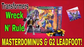 Transformers Wreck N Rule Leadfoot and Masterdominus  GotBot True Review NUMBER 1013 [upl. by Aipotu]