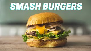 SMASH BURGER RECIPE The ONLY burger I make at home [upl. by Asirrac]