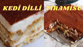 Kedi Dilli Tiramisu Tatlısı Nasıl Yapılır  Tiramisu Tarifi  Pasta Tarifi [upl. by Adnylam]