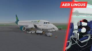 ROBLOX Airline Flight Review  Aer Lingus  A320  Economy Class [upl. by Ellerret]