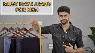 5 MUST HAVE JEANS FOR MEN 2022  JEANS GUIDE 101 [upl. by Winifield]