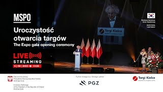 Transmisja na żywo z uroczystego otwarcia targów MSPO 2023 [upl. by Yrallih530]