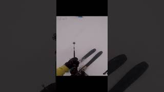 Powder skiing the steepest trail viral shorts vail colorado [upl. by Cheffetz]