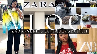 ZARA SALES SHOPPING TIPS FOR CURVY GIRLS  SEPHORA HAUL  SOLO BRUNCH DATE [upl. by Norabal225]