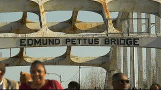 Edmund Pettus Bridge Crossing  TROY TrojanVision News [upl. by Airahcaz926]