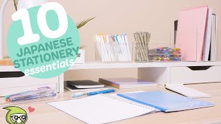 10 Japanese Stationery Essentials EVERYONE Should Own ✏️ 📒 [upl. by Ahsemaj]